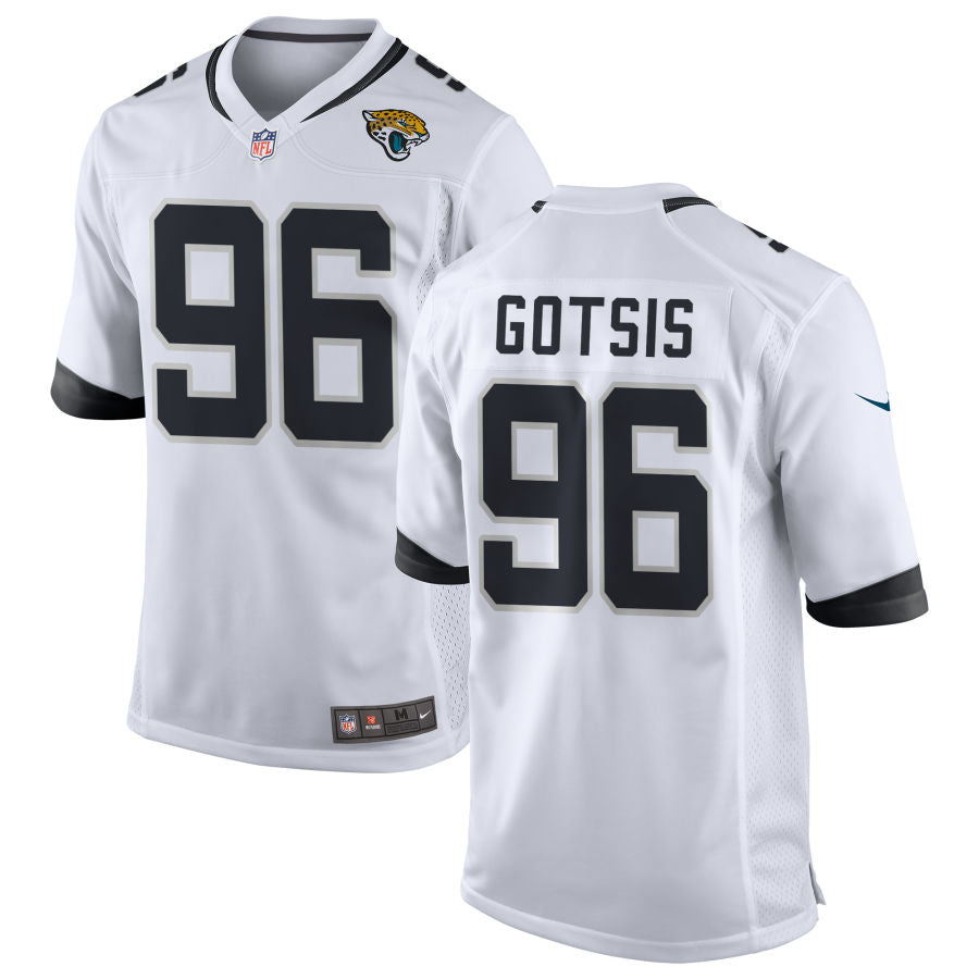 Adam Gotsis Jacksonville Jaguars Nike Youth Game Jersey - White
